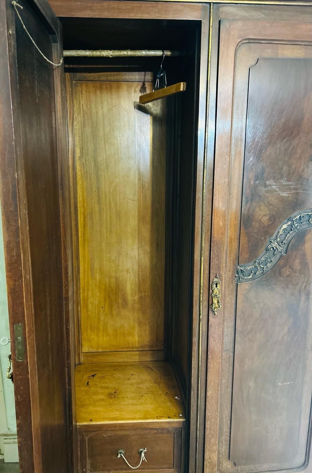 19th Century Northern Italian Walnut Wardrobe photo for sale