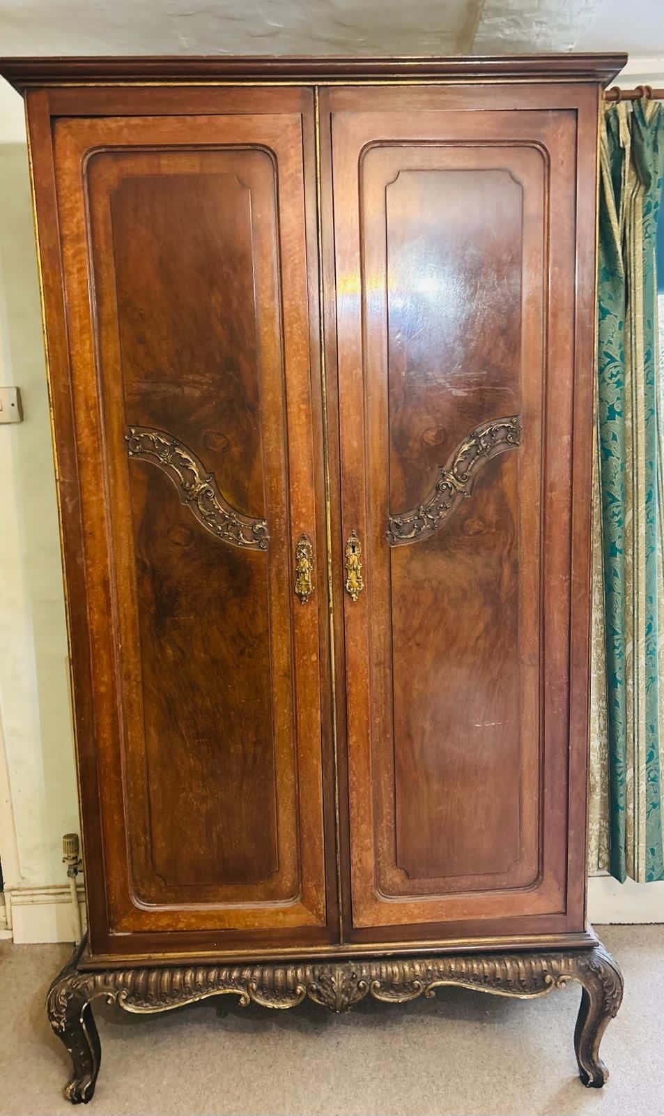 19th Century Northern Italian Walnut Wardrobe