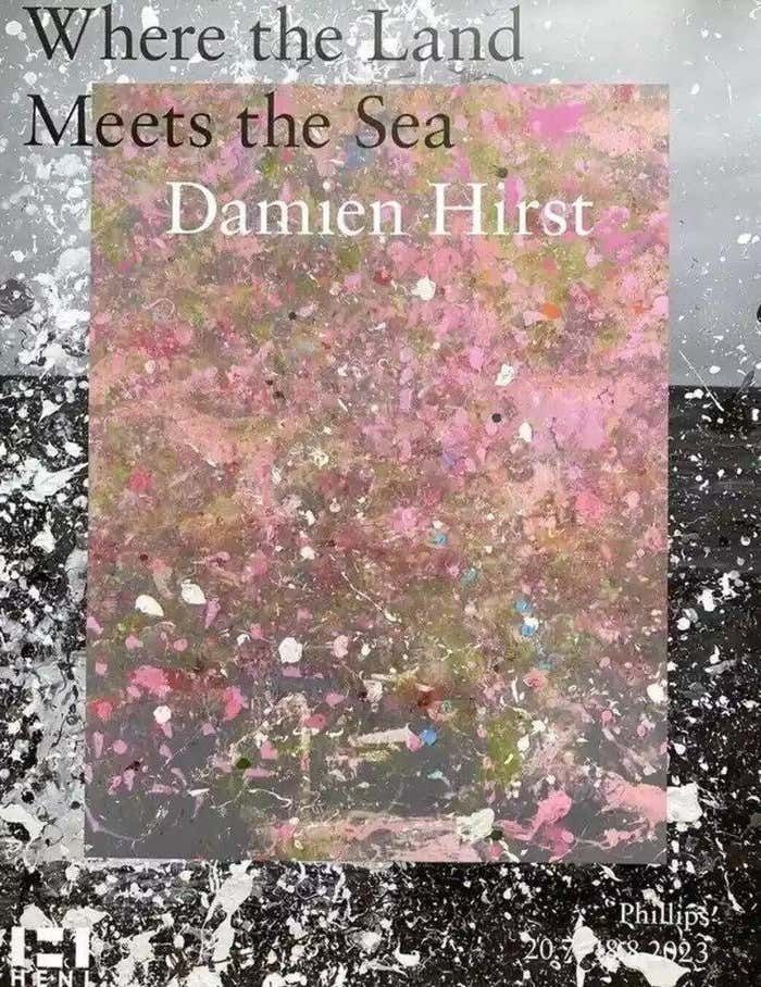 Where The Land Meets The Sea (Signed Poster) By Damien Hirst 2023