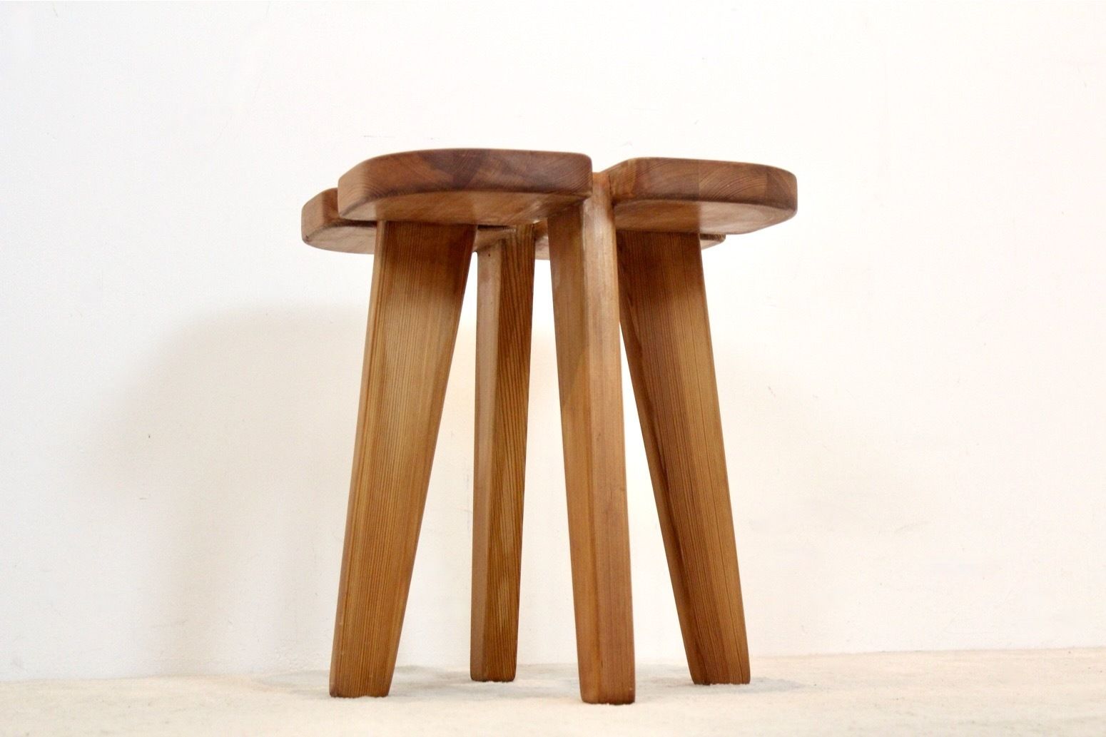 Pinewood ‘Apila’ Stool By Rauni Peippo For Stockmann Orno, Finland 1960 photo for sale