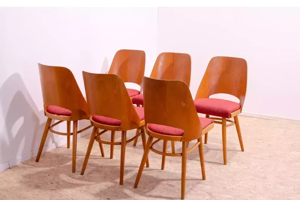 photo for sale Mid Century Dining Chairs By Radomír Hofman, 1960´S, Set Of 6