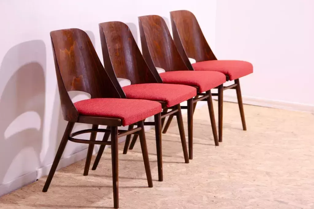 Mid Century Dining Chairs By Radomír Hofman, 1960´S, Set Of 4 photo 861.0