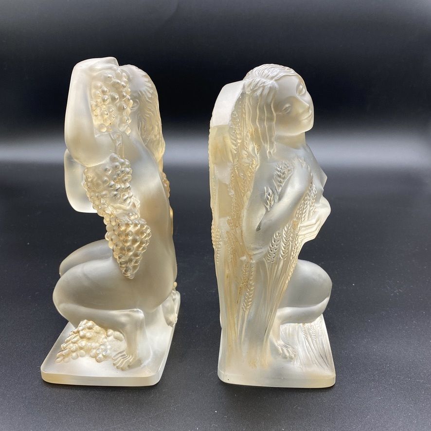 Four  Seasons  Statuettes By R.Lalique photo vintage