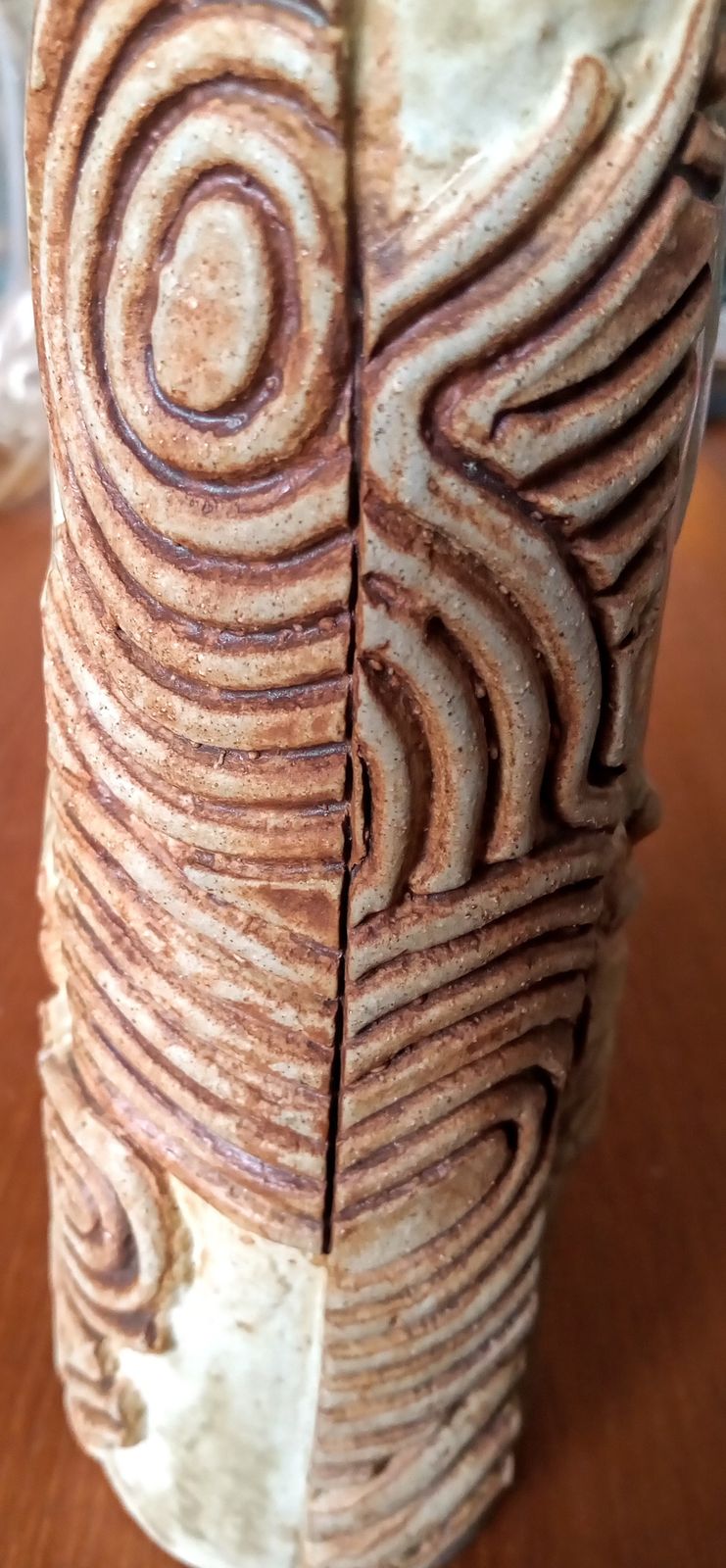1960s Brutalist Cylindrical Vase By Bernard Rooke photo buy