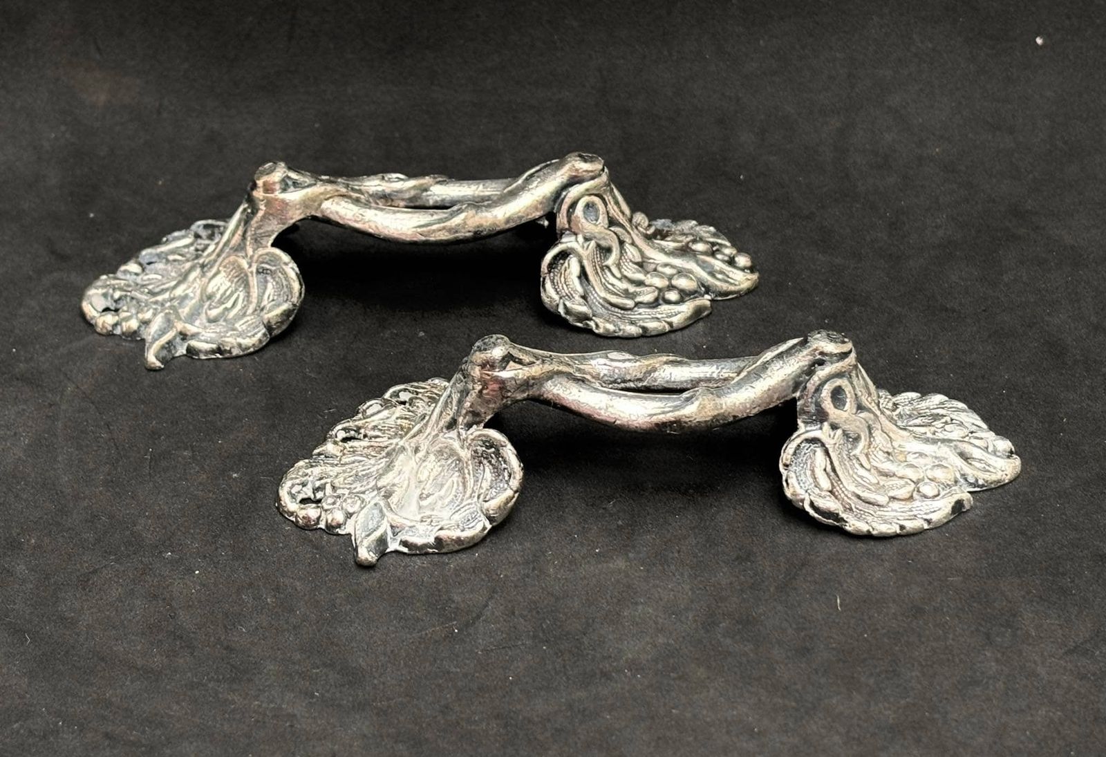 Knife Rests For Table Cutlery Holders Antique French Silver Plated Metal Dinner Table Holiday Elegant Set Of 2 Gift For Couple photo 105.0