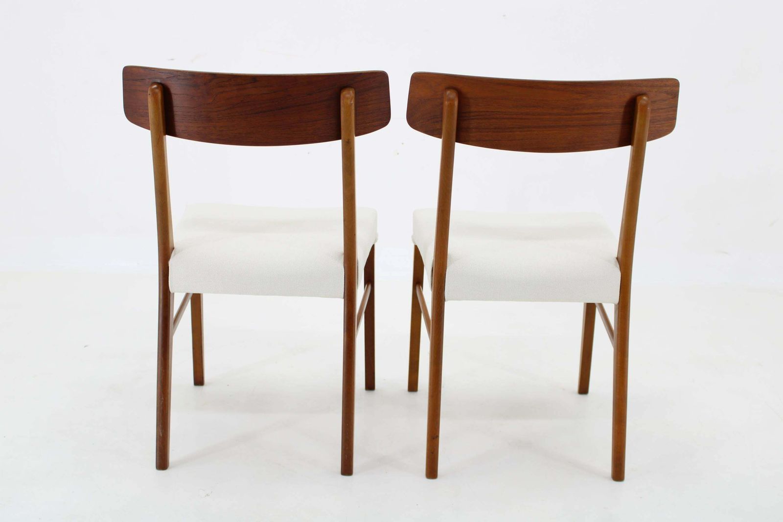 photo for sale 1960s Pair Of Danish Teak Chairs, Restored
