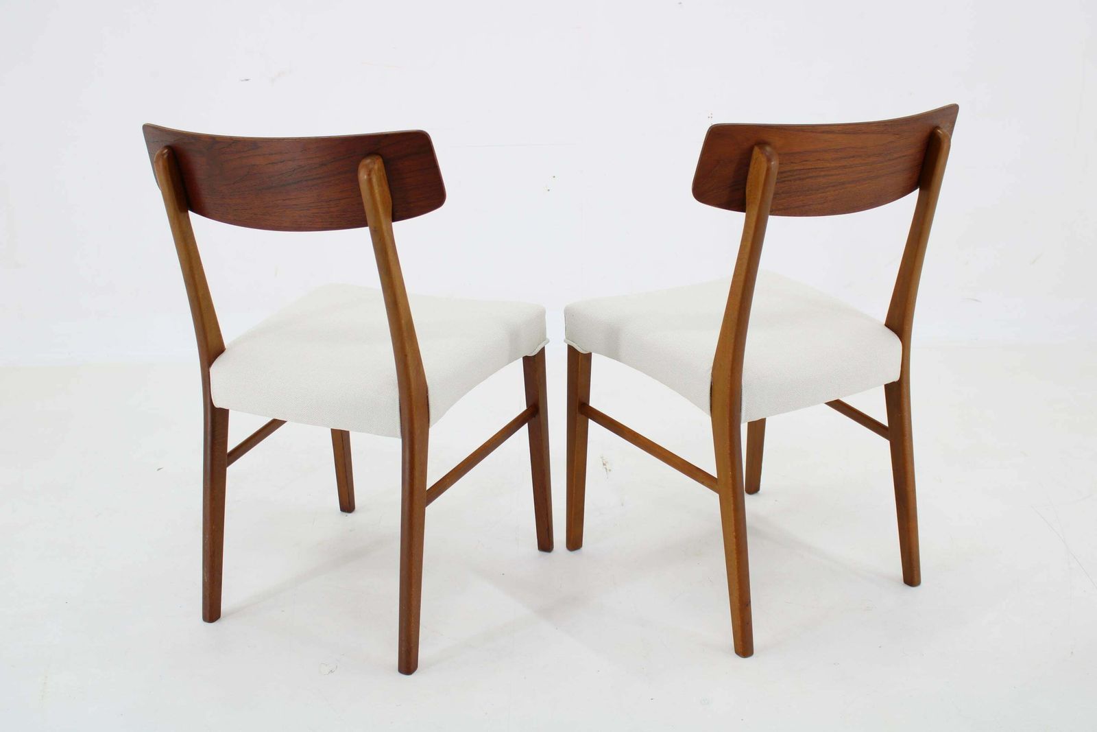 Furniture 1960s Pair Of Danish Teak Chairs, Restored photo