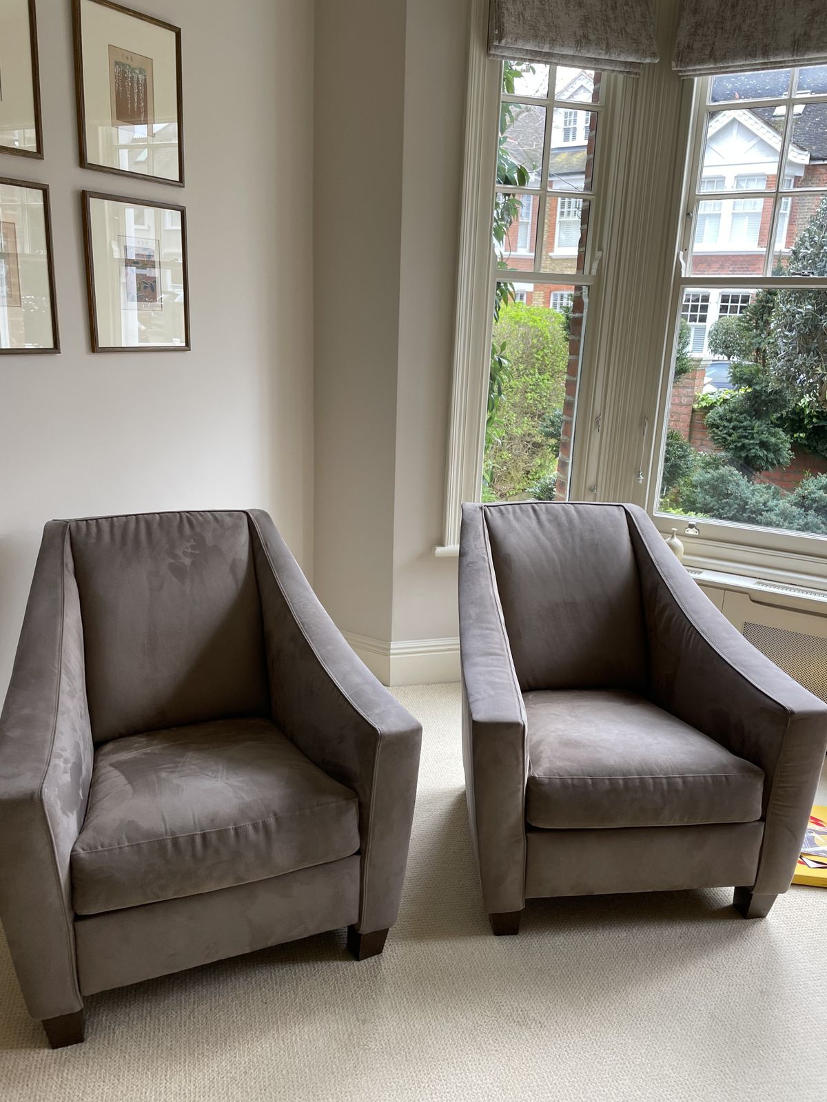 Nattuzzi Italia Armchairs In Smart Fabric Velvet. Good Condition   No Stains Or Sun Bleaching photo for sale