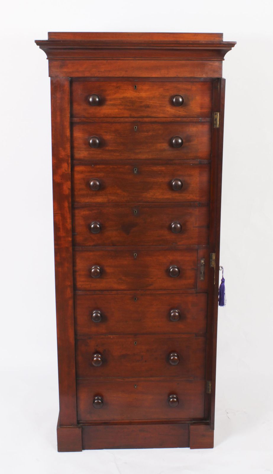 Antique George IV Mahogany  Wellington Chest  C1830 19th Century photo for sale