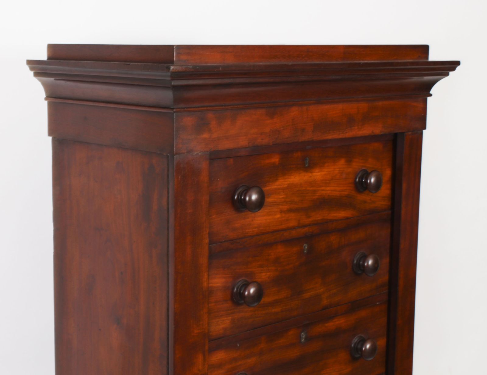 photo vinterior Antique George IV Mahogany  Wellington Chest  C1830 19th Century