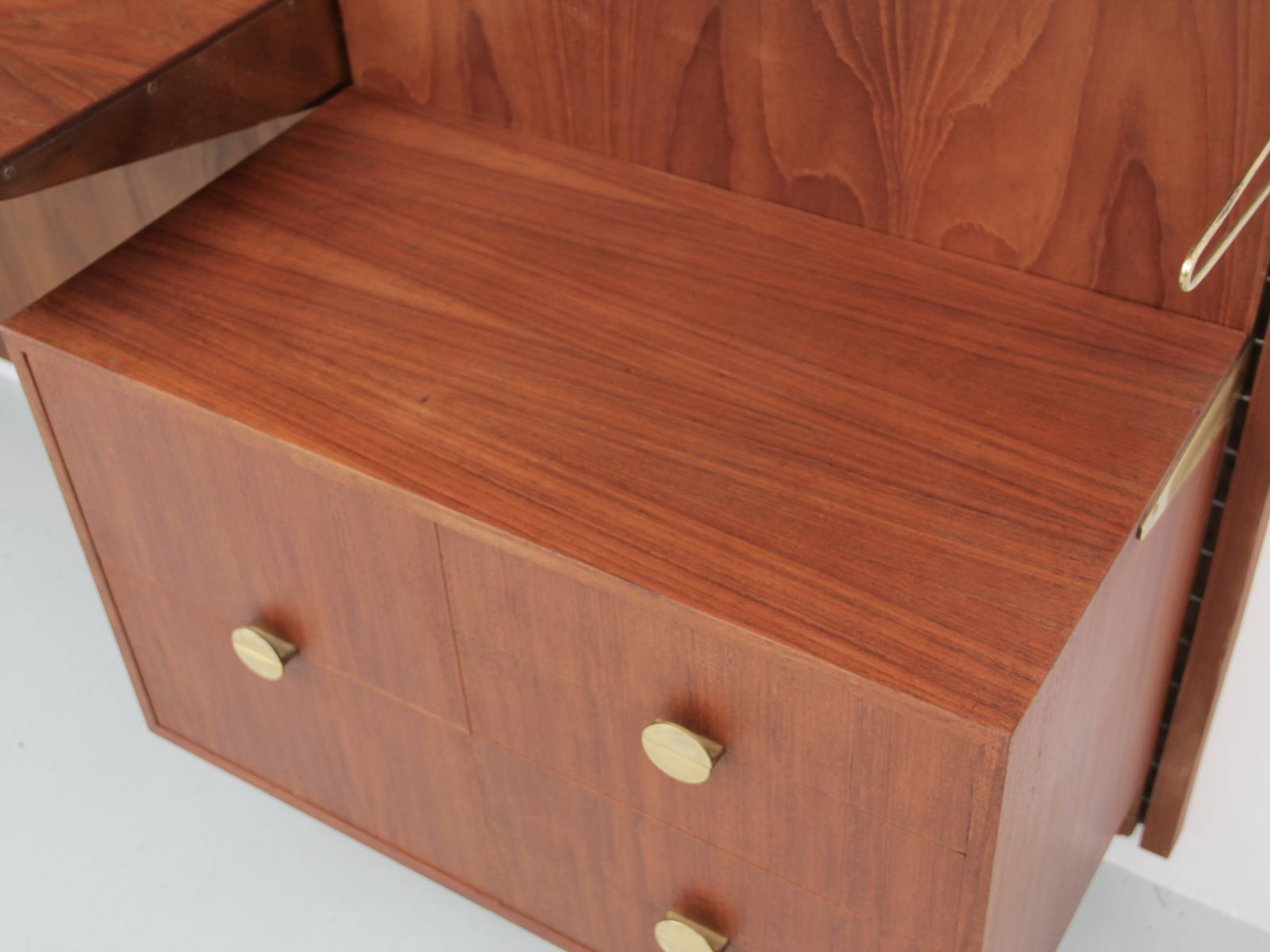 Furniture Mid Century Modern Modular Shelving System Bo71 In Teak By Finn Juhl photo