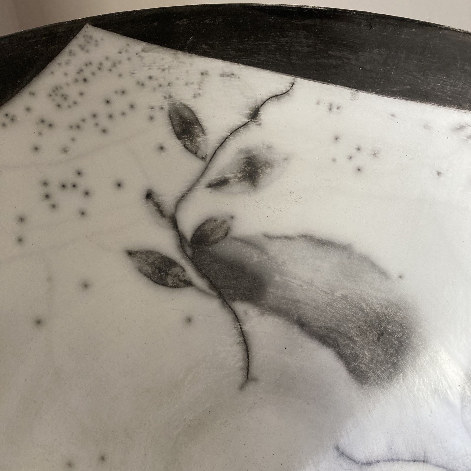 A 38cm Raku Porcelain Bowl From John Evan’s Naked Clay Series photo furniture
