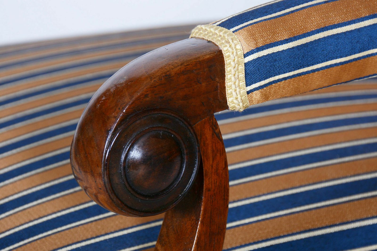 Restored Biedermeier Armchair, Walnut Veneer, Spruce, Oak, Czech, 1830s photo Furniture