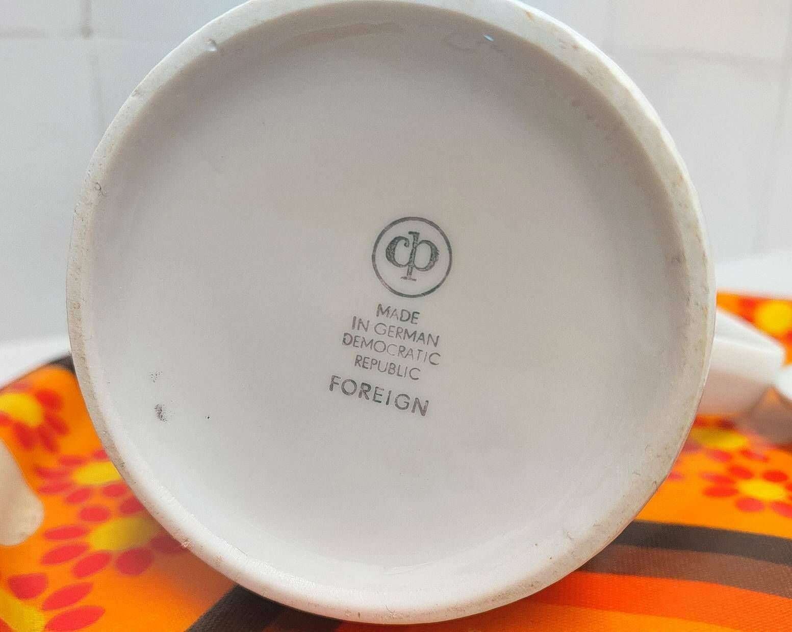 Vintage Flower Power Coffee Pot By Colditz Porcelain Of East Germany photo 52.0