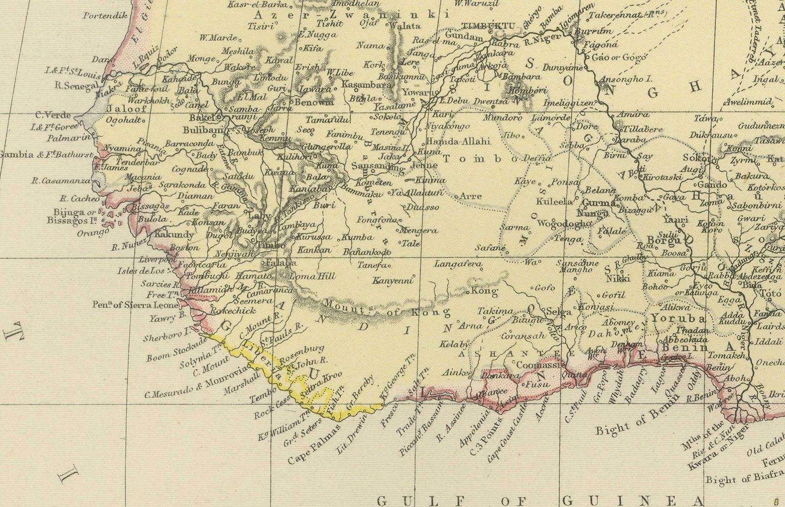 Antique Old Map Of Africa With Insets Of Mauritius, Reunion And Natal, 1882 photo for sale