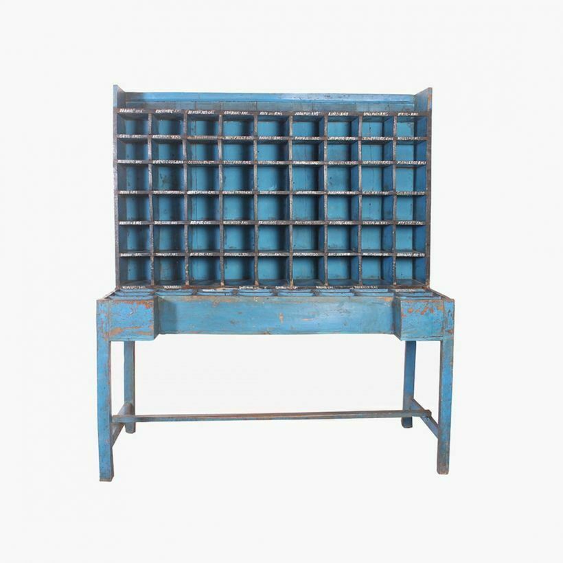 Antique Postal Rack Storage Shelving