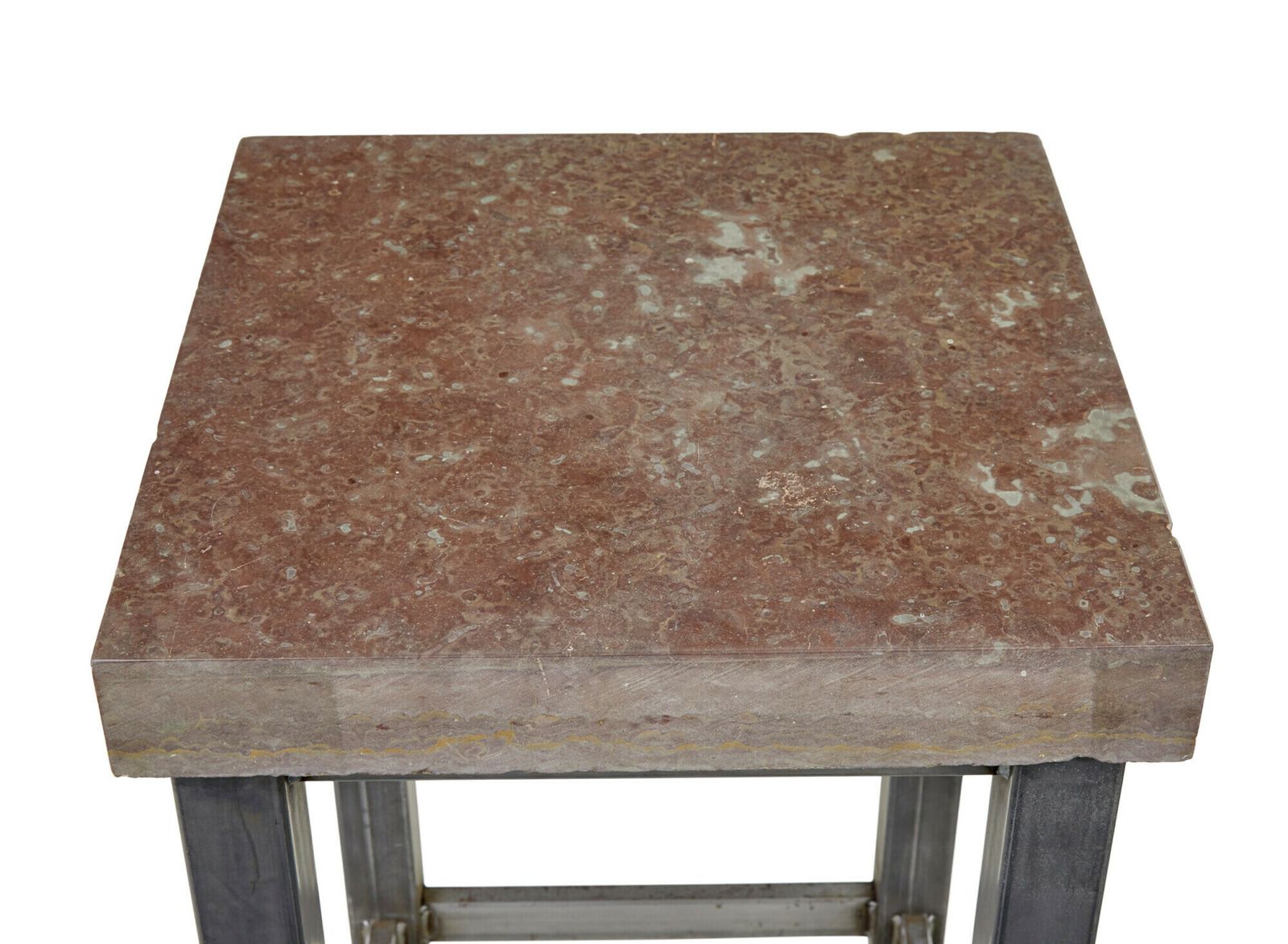 20th Century Tubular Steel Lamp Table With Marble Top photo for sale