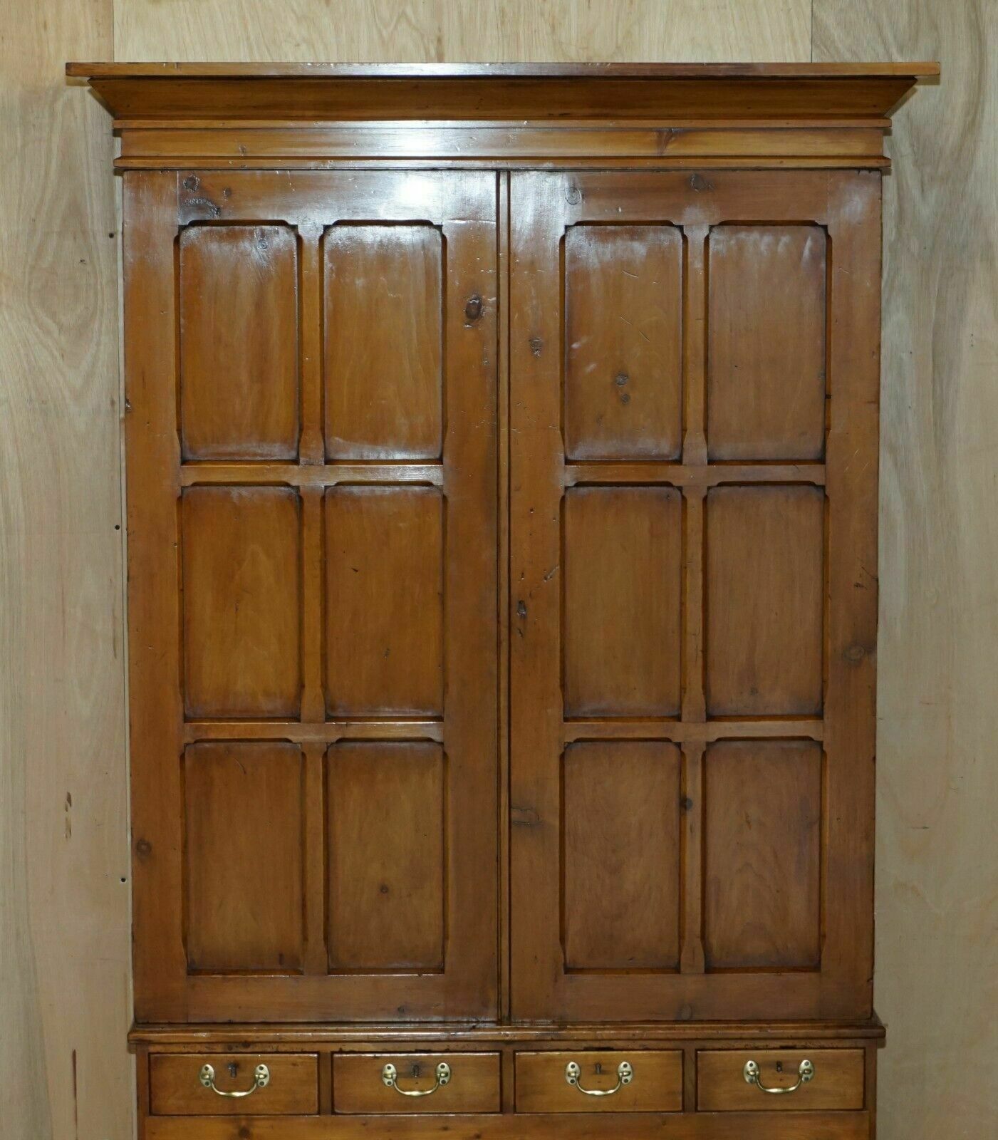 photo furniture Super Rare Fully Restored Antique Victorian Fruitwood Gun Collectors Cabinet