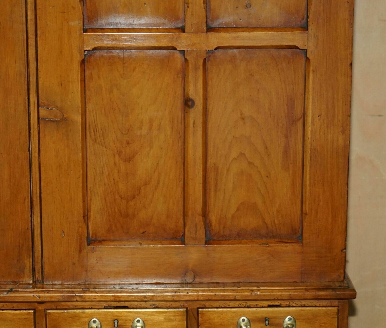 13500.0 Super Rare Fully Restored Antique Victorian Fruitwood Gun Collectors Cabinet photo