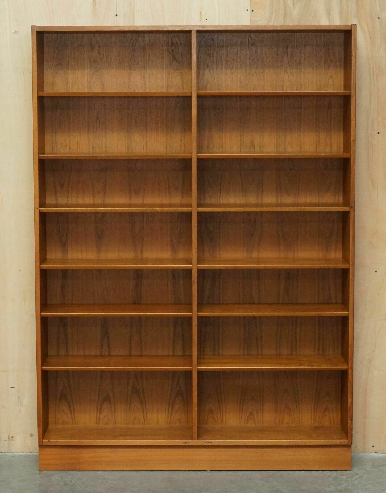Pair Of Large Mid Century Modern Poul Hundevad 1960's Danish Teak Open Bookcases photo Furniture