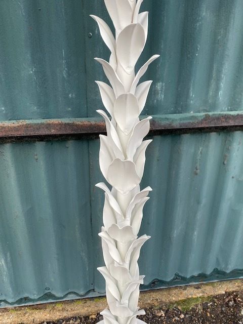 Mid Century White Palm Tree Floor Lamp In The Manner Of Sergio Terzani, French, 1970s photo for sale