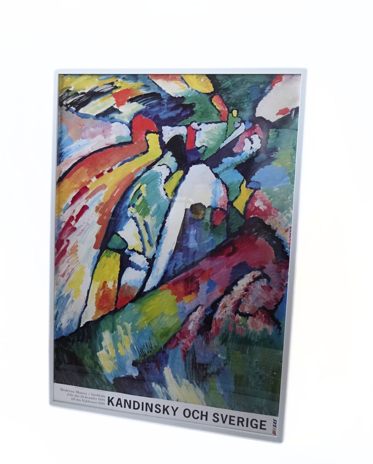 Original "Moderna Museet" Poster Of Exhibition Kandinsky Och Sverige 1990 photo for sale