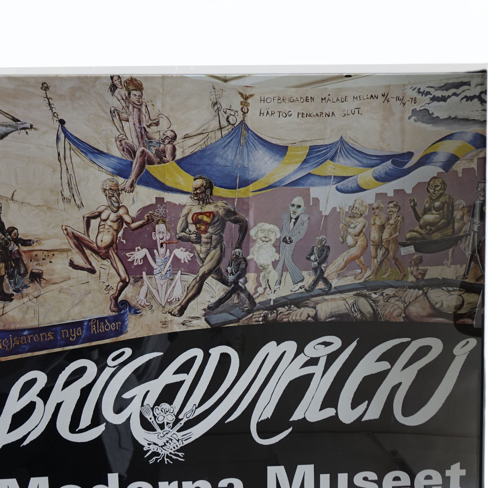 Original "Moderna Museet" Poster Of Exhibition Brigad Måleri 1979 photo furniture