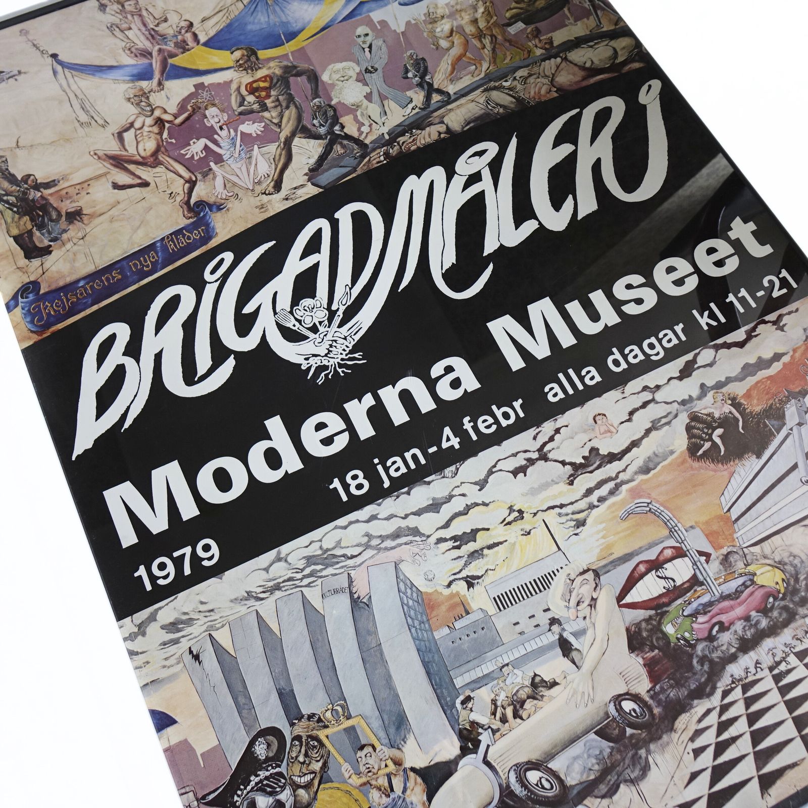 Original "Moderna Museet" Poster Of Exhibition Brigad Måleri 1979 photo for sale