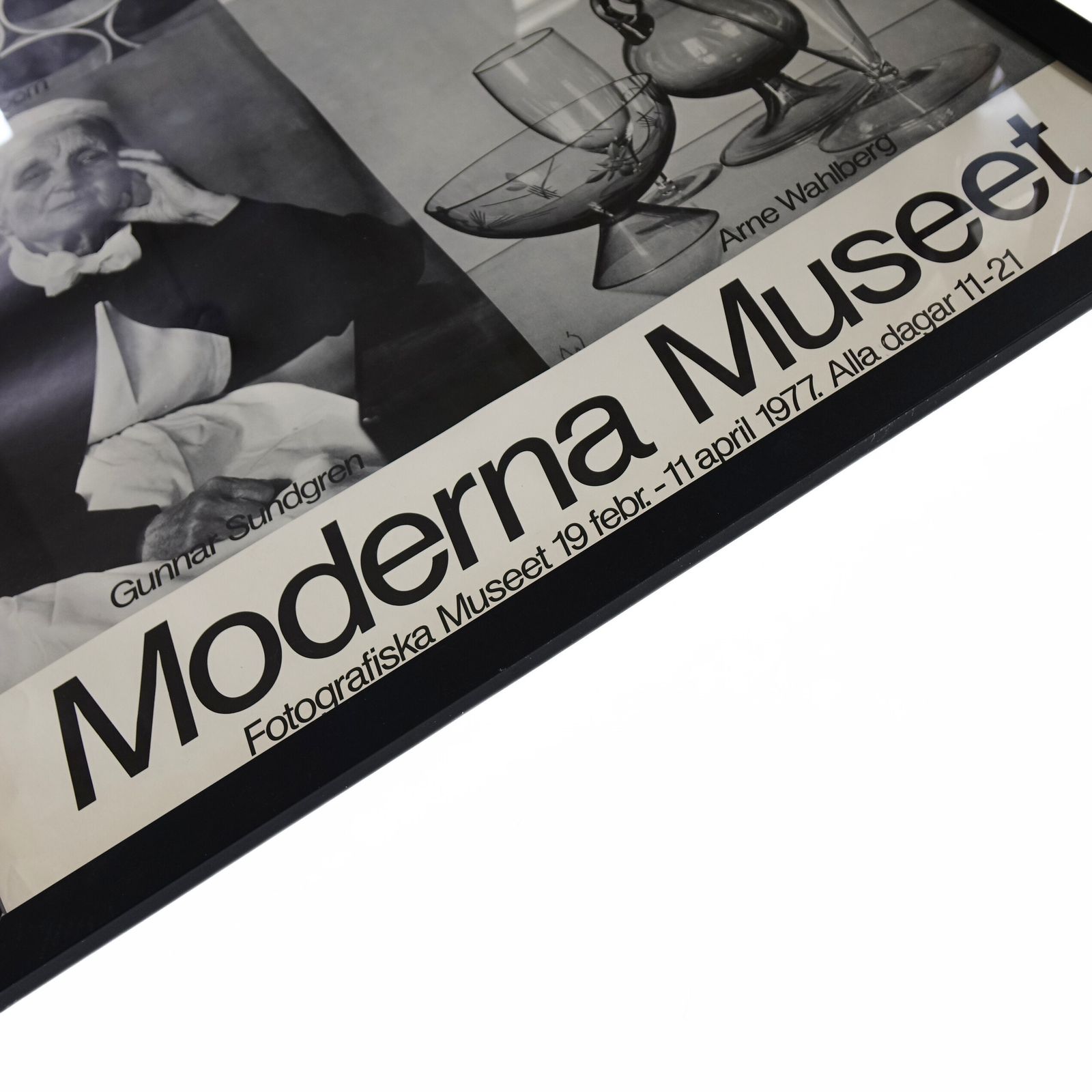 Original "Moderna Museet" Poster Of Exhibition Fotografer: Sandgren, Järlås photo furniture