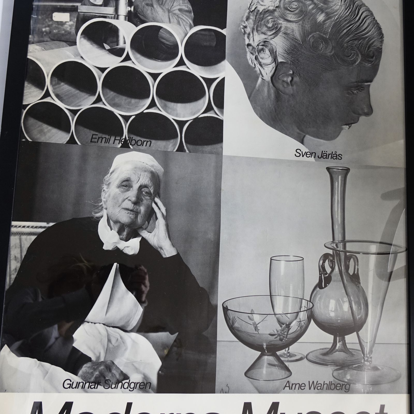 Original "Moderna Museet" Poster Of Exhibition Fotografer: Sandgren, Järlås photo for sale