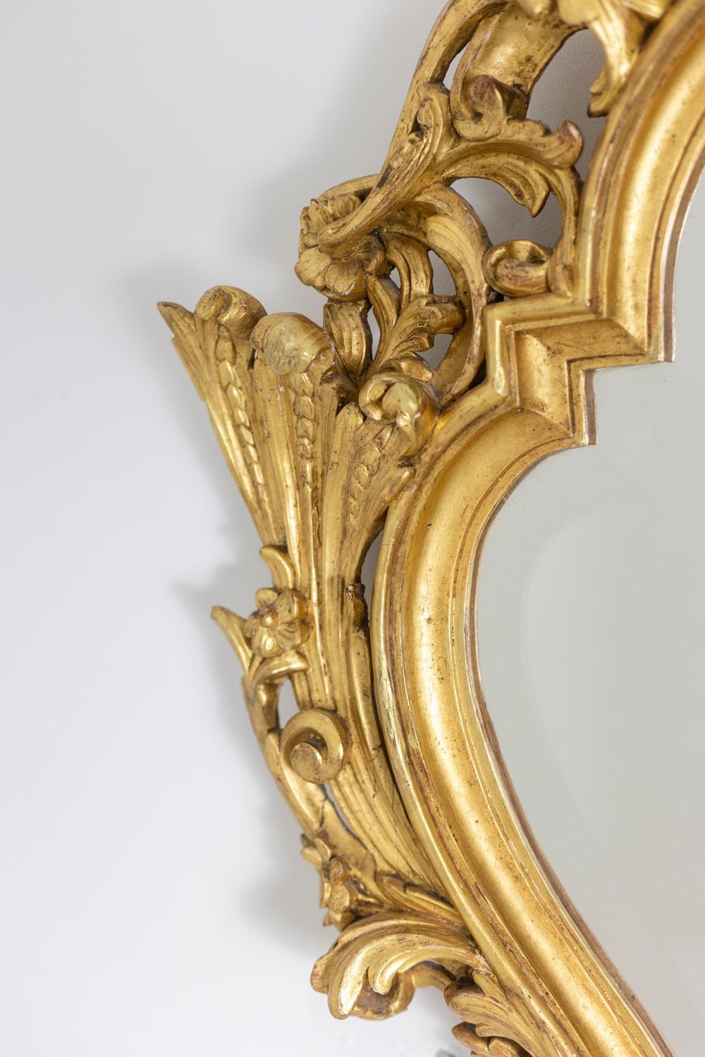 Regency Style Mirror In Carved And Gilded Wood. 1950s. photo furniture