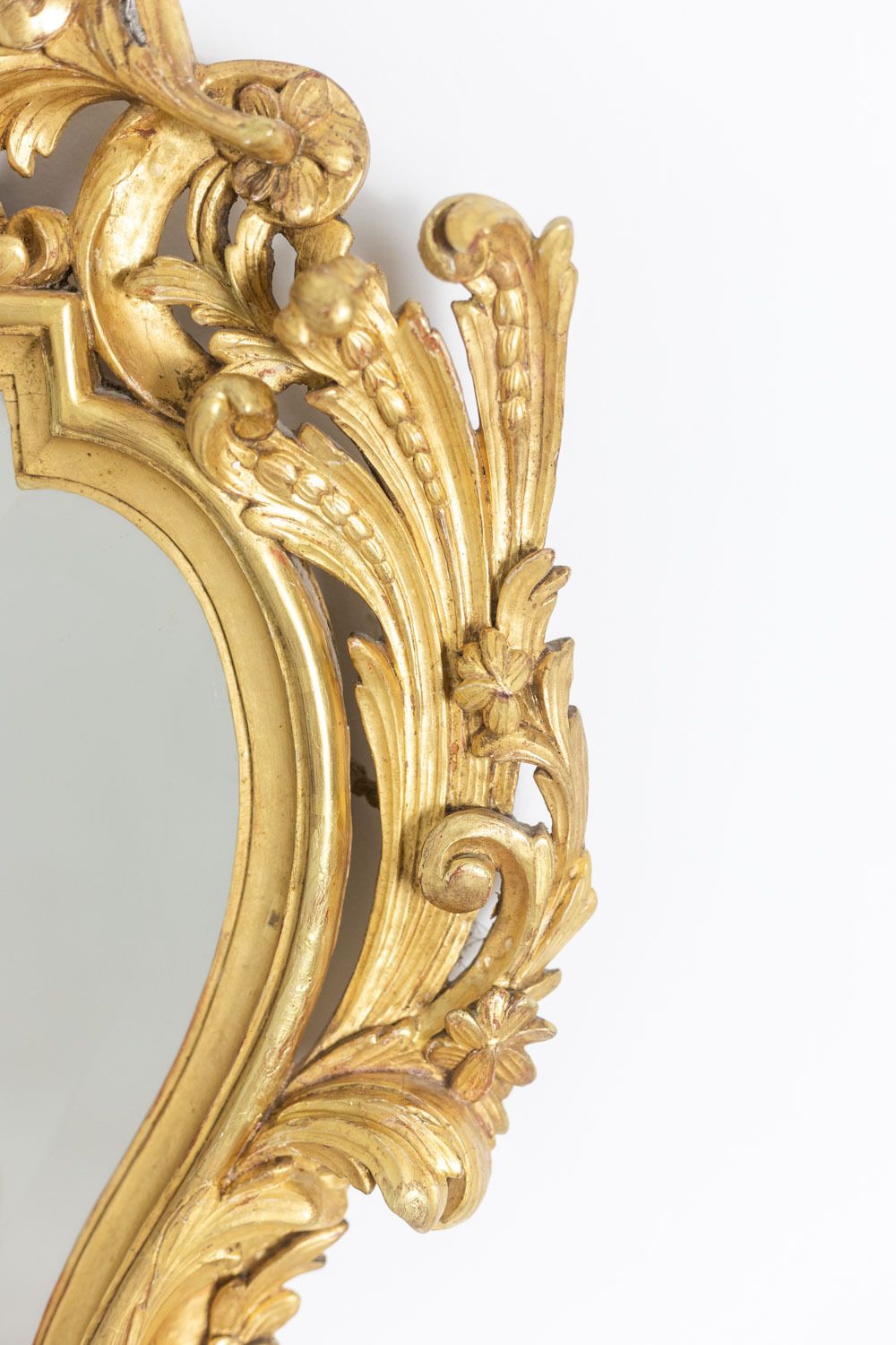 Regency Style Mirror In Carved And Gilded Wood. 1950s. photo for sale