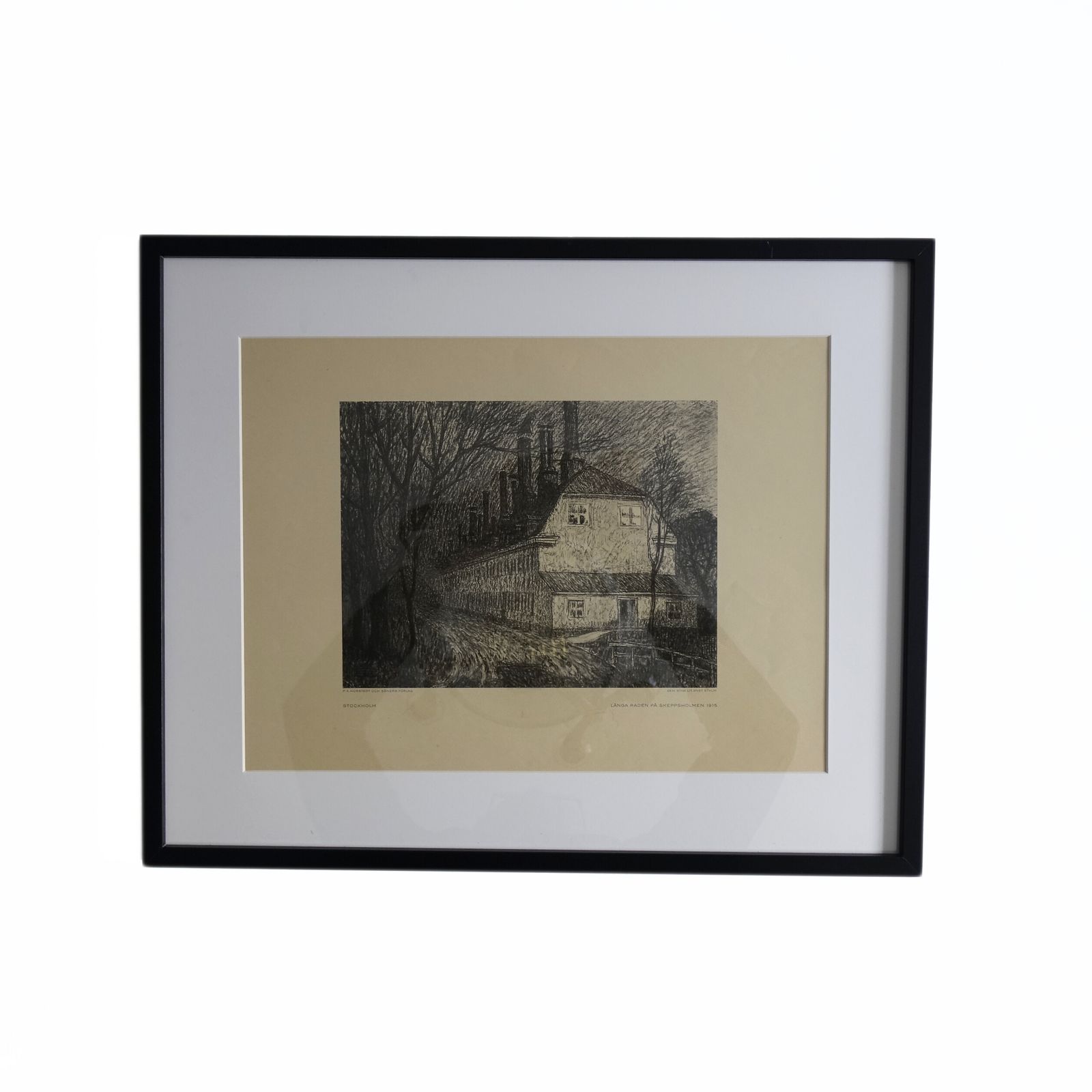 Antique Prints From 1915 Of "Stockholmsbilder" Painted By Ferdinand Bobe