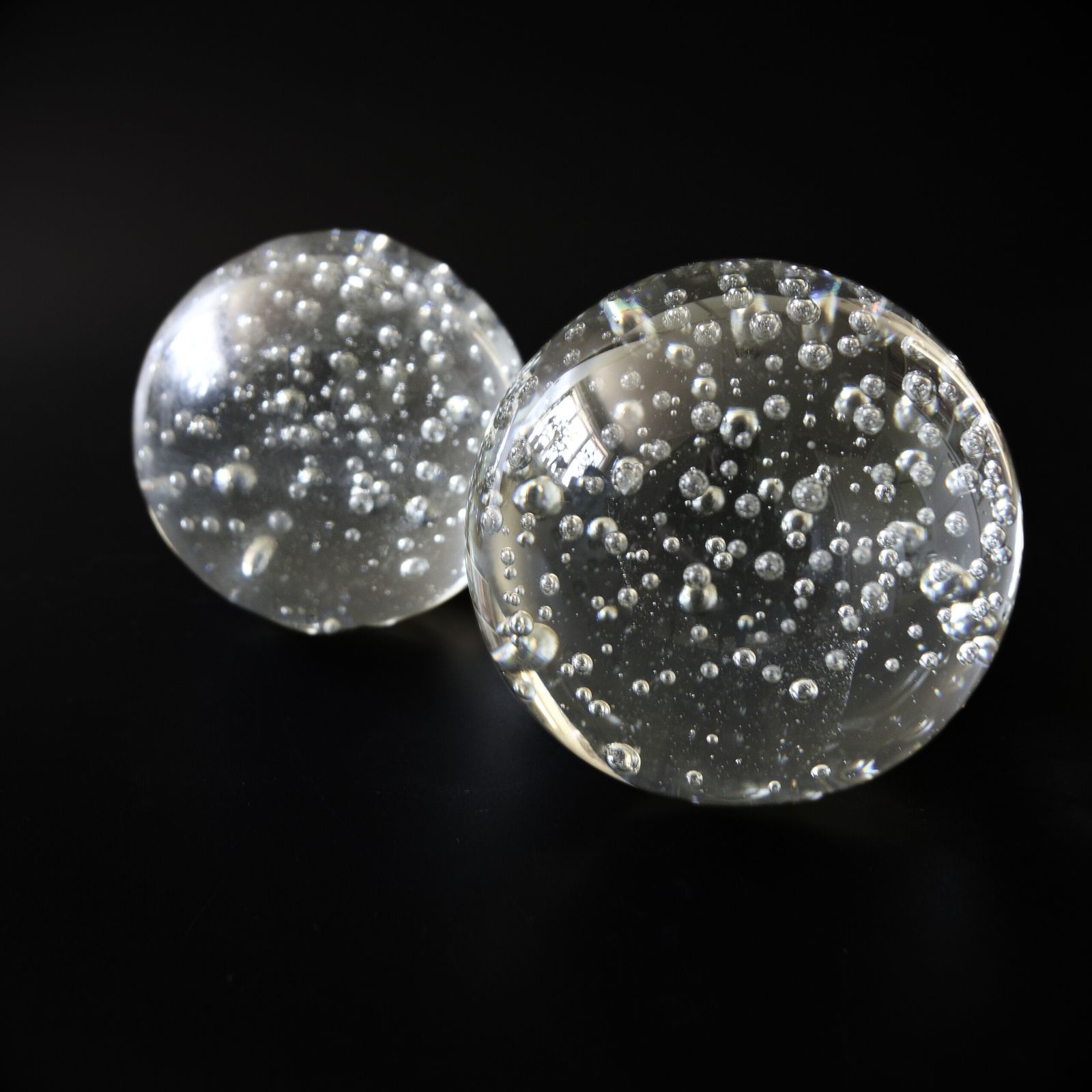 Vintage Art Glass Handmade Round Ball Figure From Sweden photo Home Decor