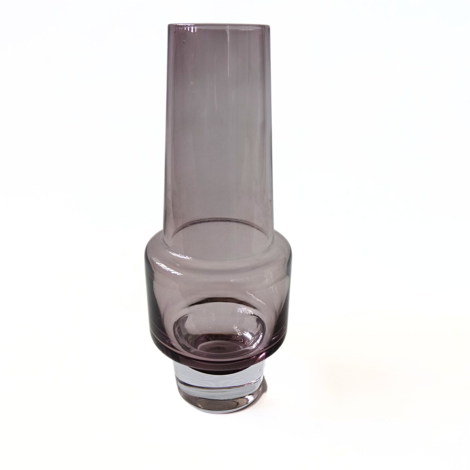 Large Vintage Purple Glas Vase "Rocket" From Sea Glasbruk Designed By Inge S Son photo furniture