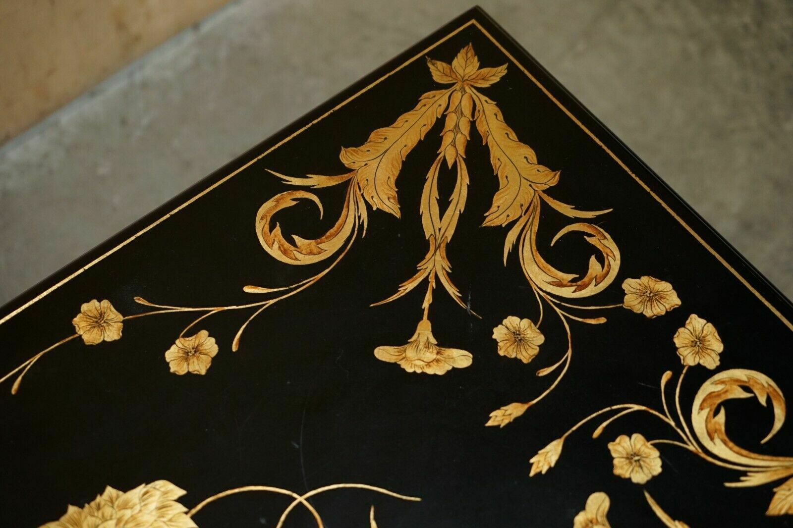 photo buy Vintage Hand Lacquered Chinese Oriental Coffee Cocktail Table With Drawers