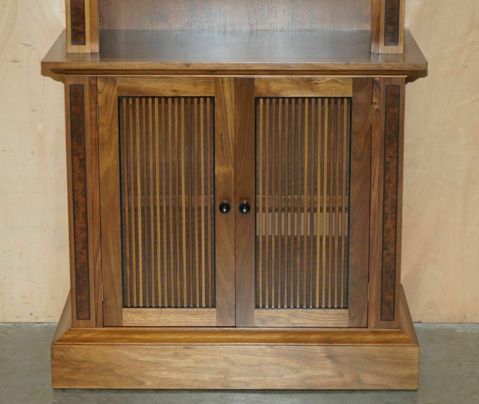 Pair Of Very Large 2.6 Meter Tall Burr Walnut David Linley Library Bookcases photo Furniture