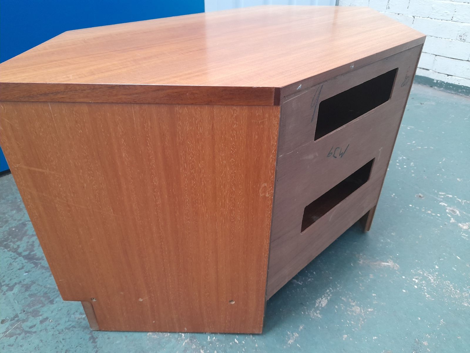 Nathan Corner Tv Unit Stand Mid Century Vintage Teak Cabinet photo buy