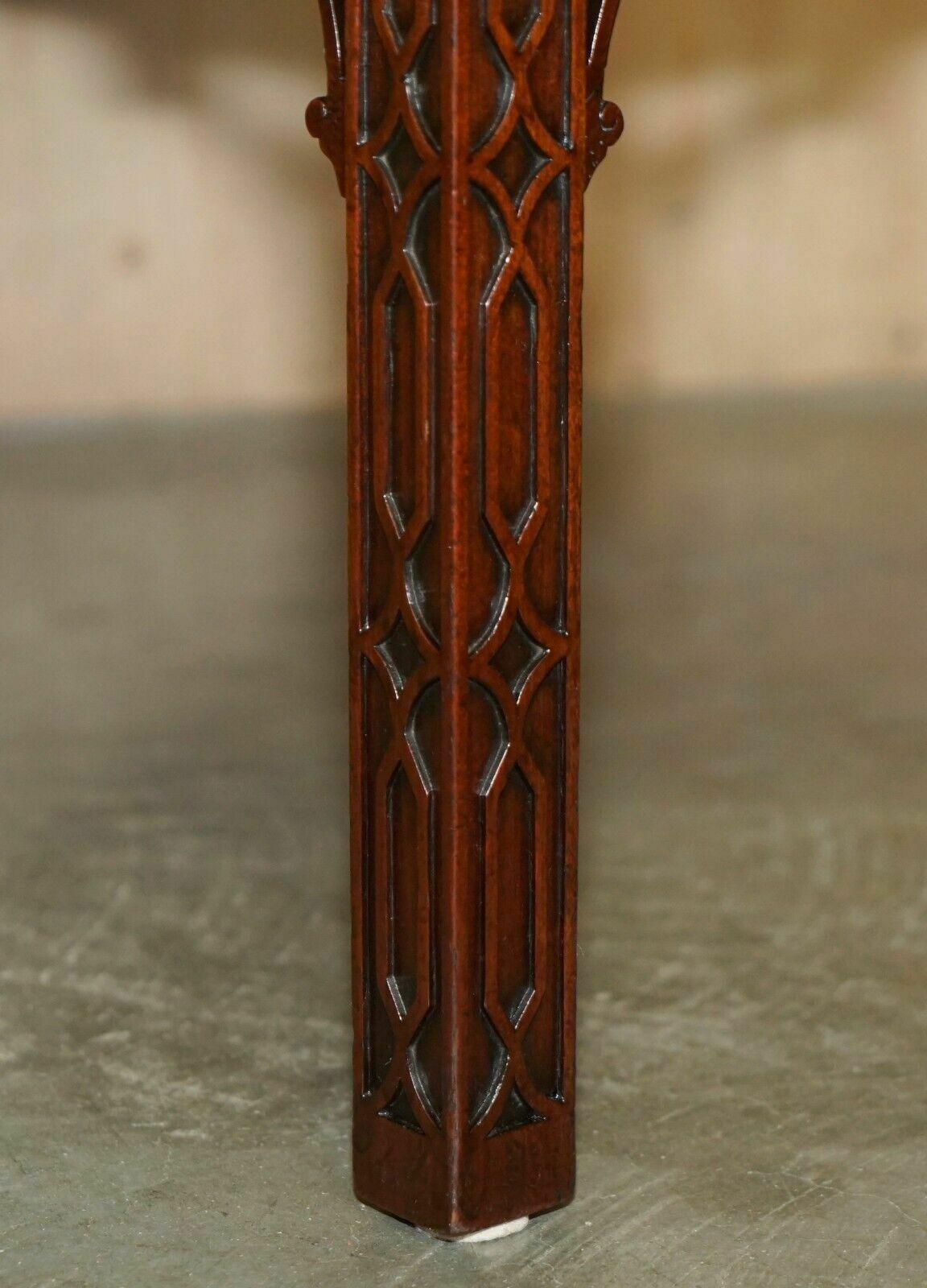 Sublime Pair Of Antique Victorian Thomas Chippendale Ornately Carved Side Chairs photo buy