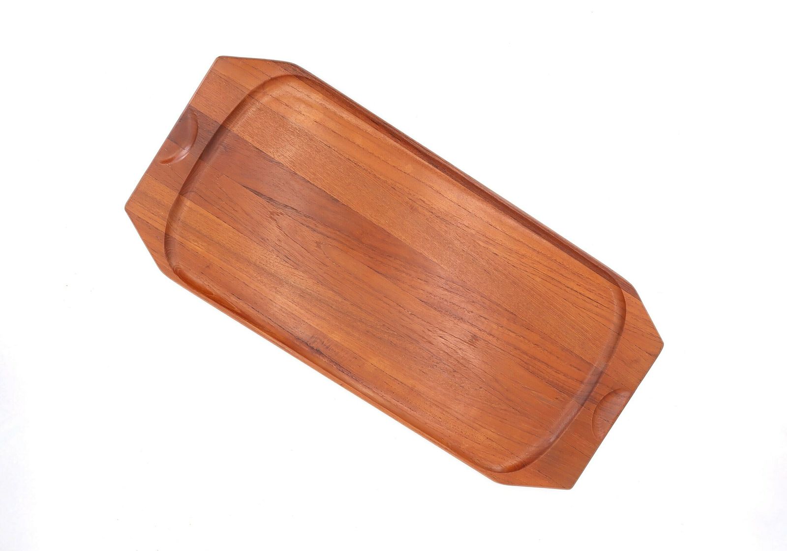 Large Danish Tray, Mandalay Guenine Teak, 1970s / Denmark, Scandinavian, Mid Century Modern Kitchen photo for sale