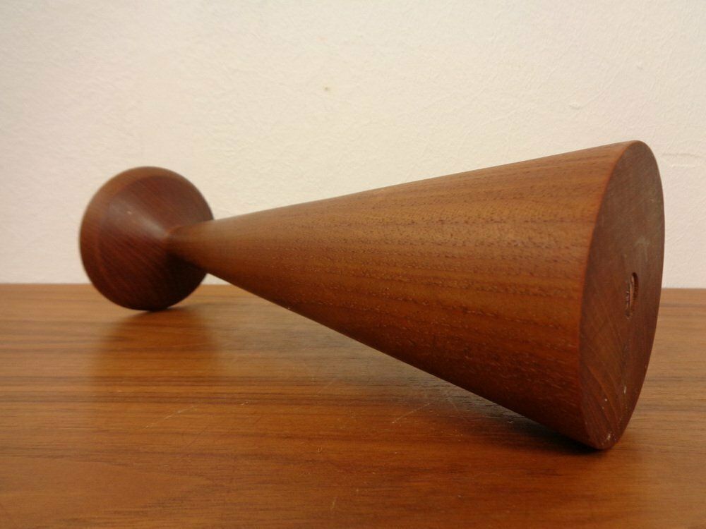 128.0 Large Teak Candleholder From Anri Form, Italy, 1960s photo