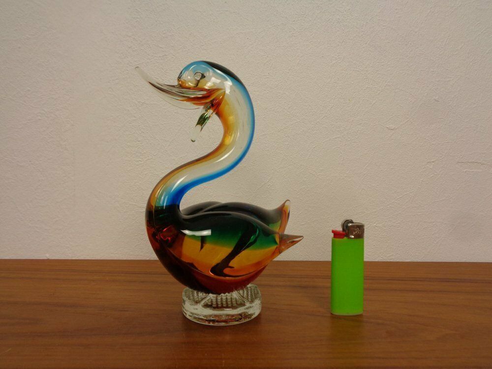 photo for sale Murano Glass Duck & Swan, Italy, 1960s, Set Of 2