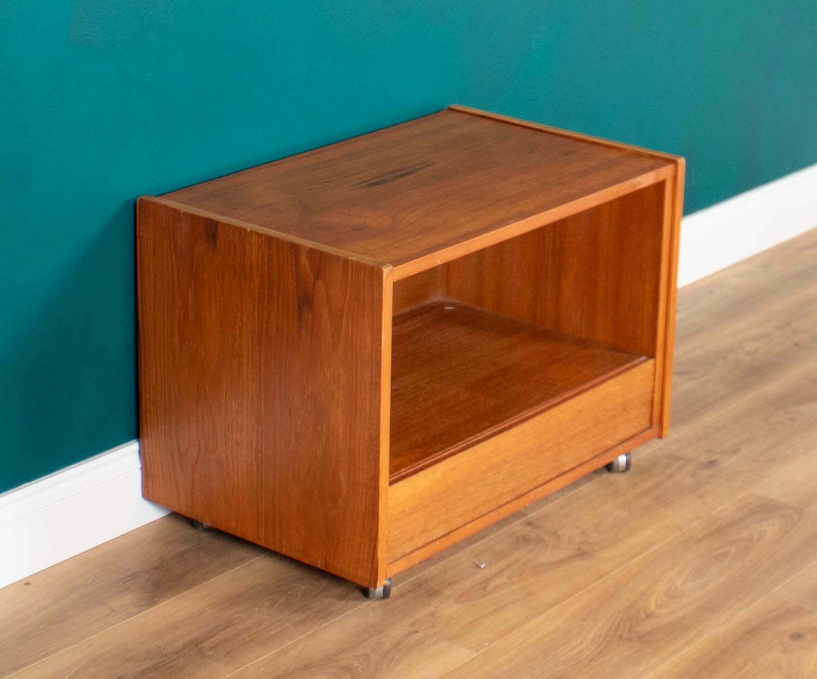 Retro Teak 1960s Tv Cabinet Lamp Table Side Table photo 95.0