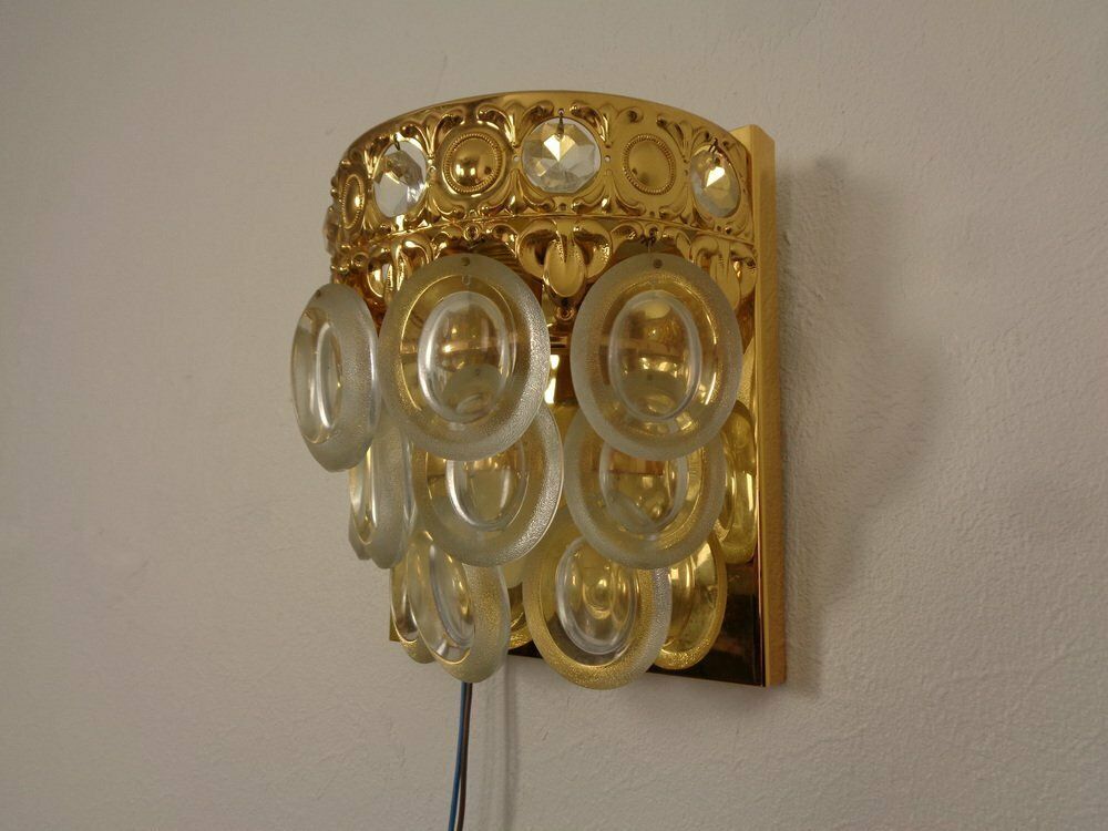 Hollywood Regency Wall Lamps From Sölken Leuchten, 1970s, Set Of 2 photo buy