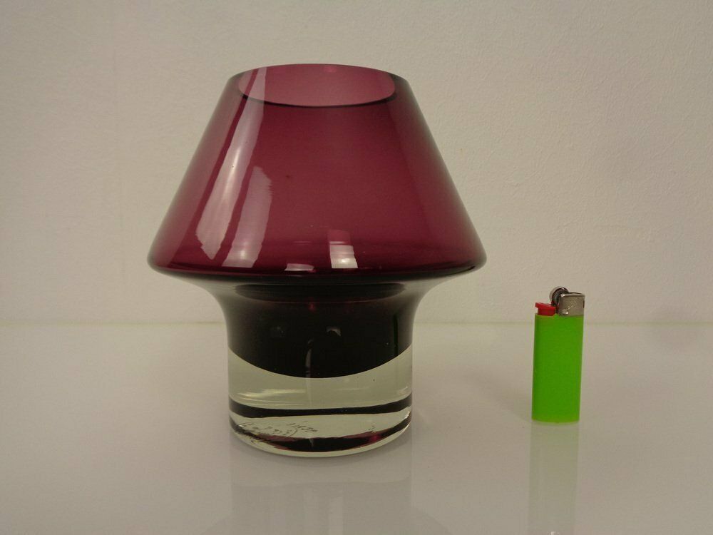 179.0 Glass Vase By Aimo Okkolin For Riihimaen Lasi Oy, Finland, 1960s photo