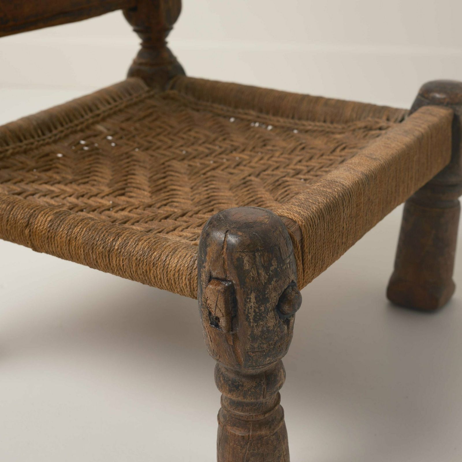 Afghan Chair 1, 1800s, Antique photo vinterior