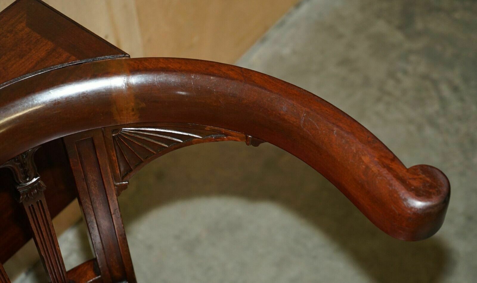 Antique Morgan & Saunders George IV 1820 Mahogany Cockfighting Library Armchair photo buy