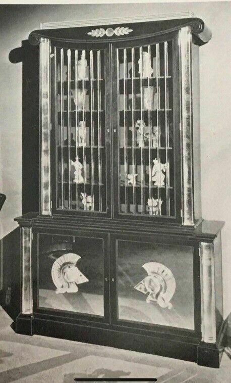 Original Art Deco Bookcase Cabinet Made By Lorin Jackson For Grosfeld House photo for sale