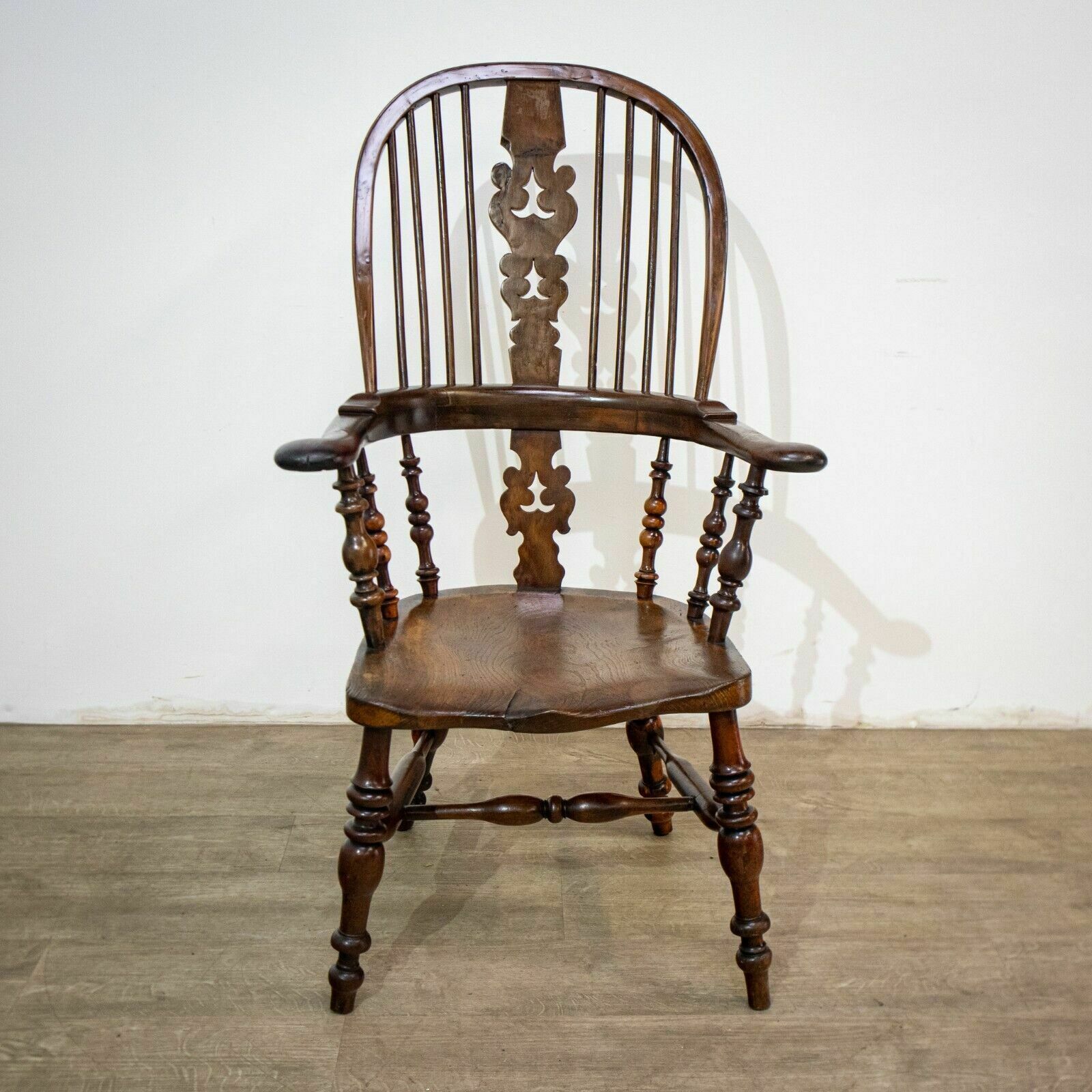 19th Century Yew High Back Windsor Chair photo furniture