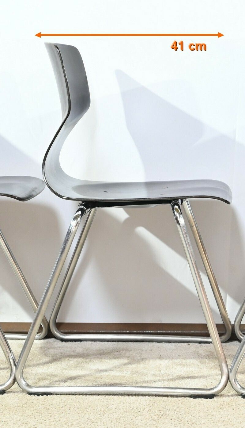 photo for sale Set Of 4 Pagwood Chairs, Stamped Pagholz Flötotto – 1960